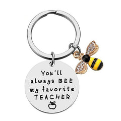 Bee My Favorite Teacher Keychain Thank You Gift