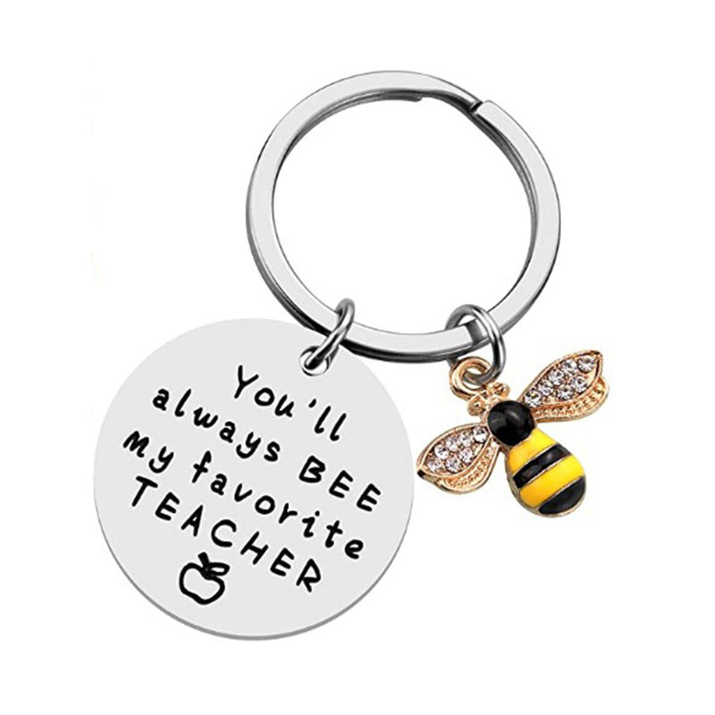 Bee My Favorite Teacher Keychain Thank You Gift