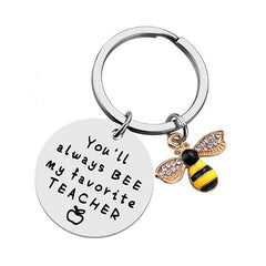 Bee My Favorite Teacher Keychain Thank You Gift