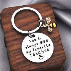 Bee My Favorite Teacher Keychain Thank You Gift