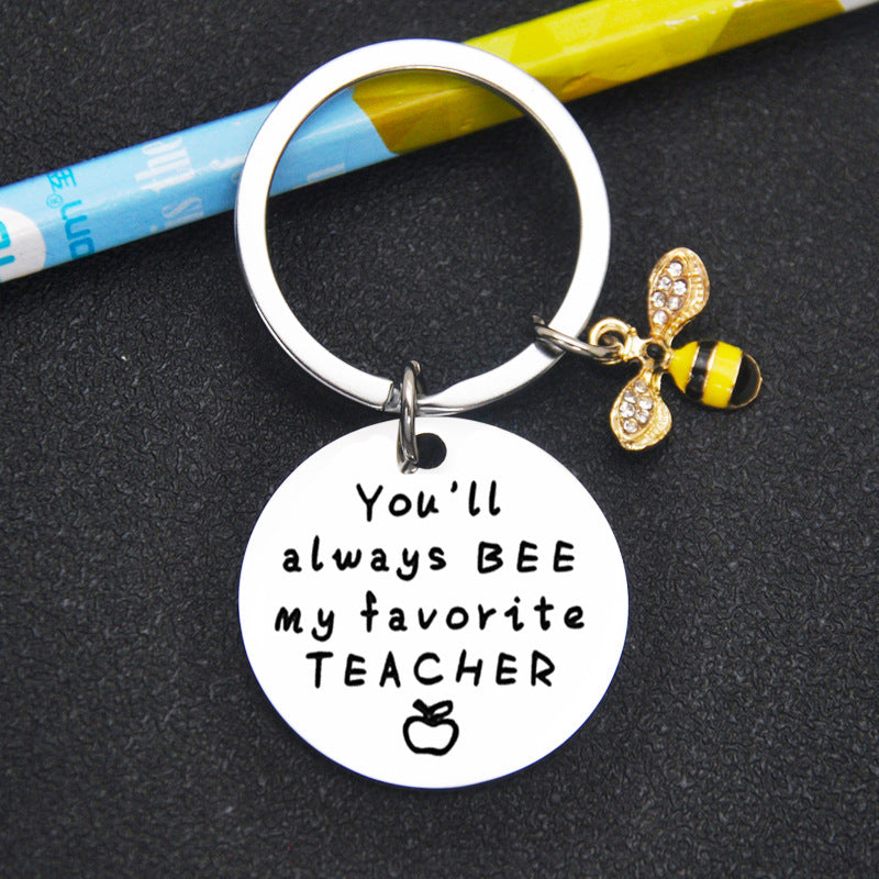 Bee My Favorite Teacher Keychain Thank You Gift