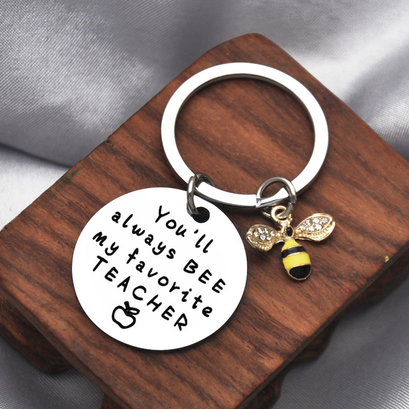 Bee My Favorite Teacher Keychain Thank You Gift