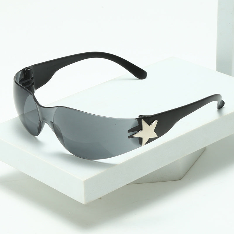 Star Decor Oversized Polarized Sunglasses