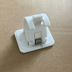 2pcs Self Adhesive Curtain Rod Clips Adjustable Holders