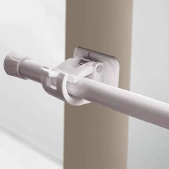 2pcs Self Adhesive Curtain Rod Clips Adjustable Holders