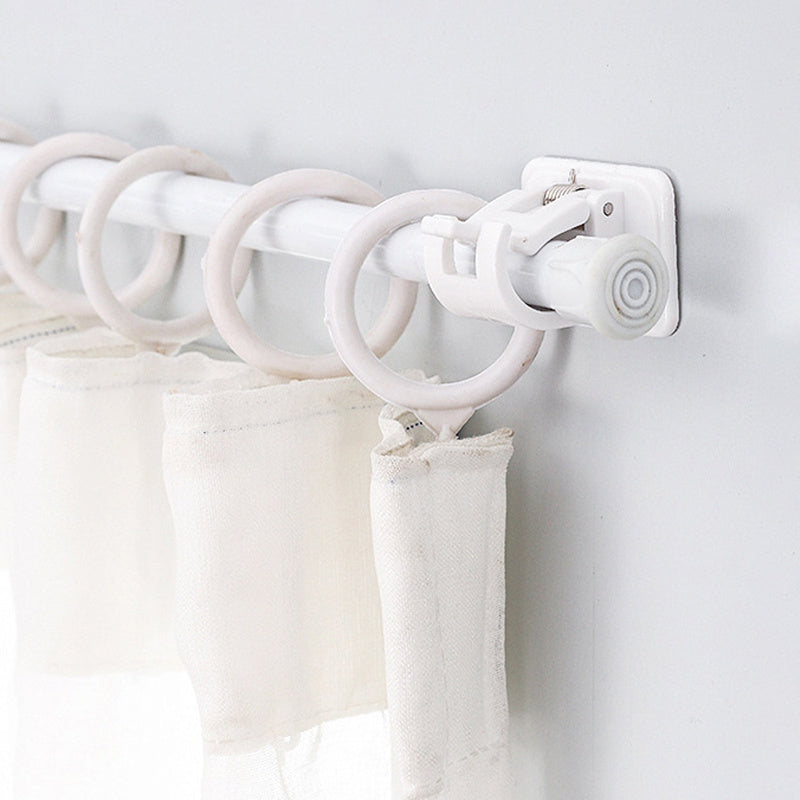 2pcs Self Adhesive Curtain Rod Clips Adjustable Holders