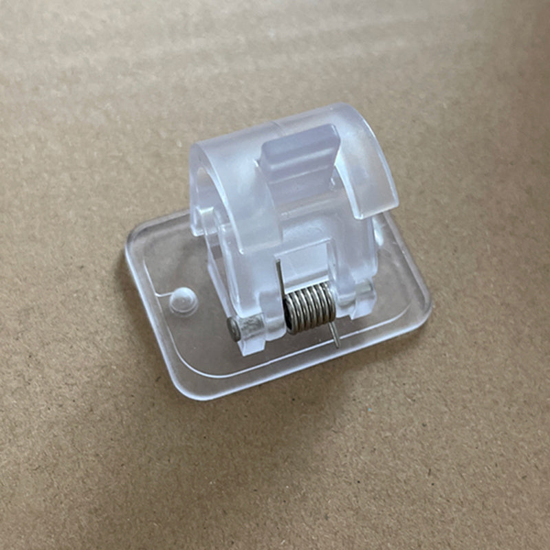 2pcs Self Adhesive Curtain Rod Clips Adjustable Holders