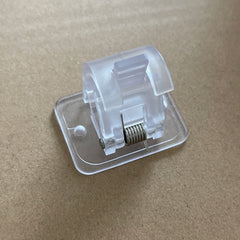 2pcs Self Adhesive Curtain Rod Clips Adjustable Holders
