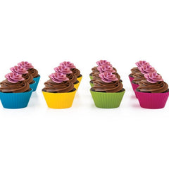 12pcs Silicone Muffin Cup Reusable Cupcake Liners Baking Cups Cake Molds