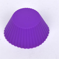 12pcs Silicone Muffin Cup Reusable Cupcake Liners Baking Cups Cake Molds