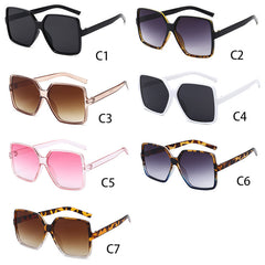 Oversized Square Sunglasses Gradient Lens UV400