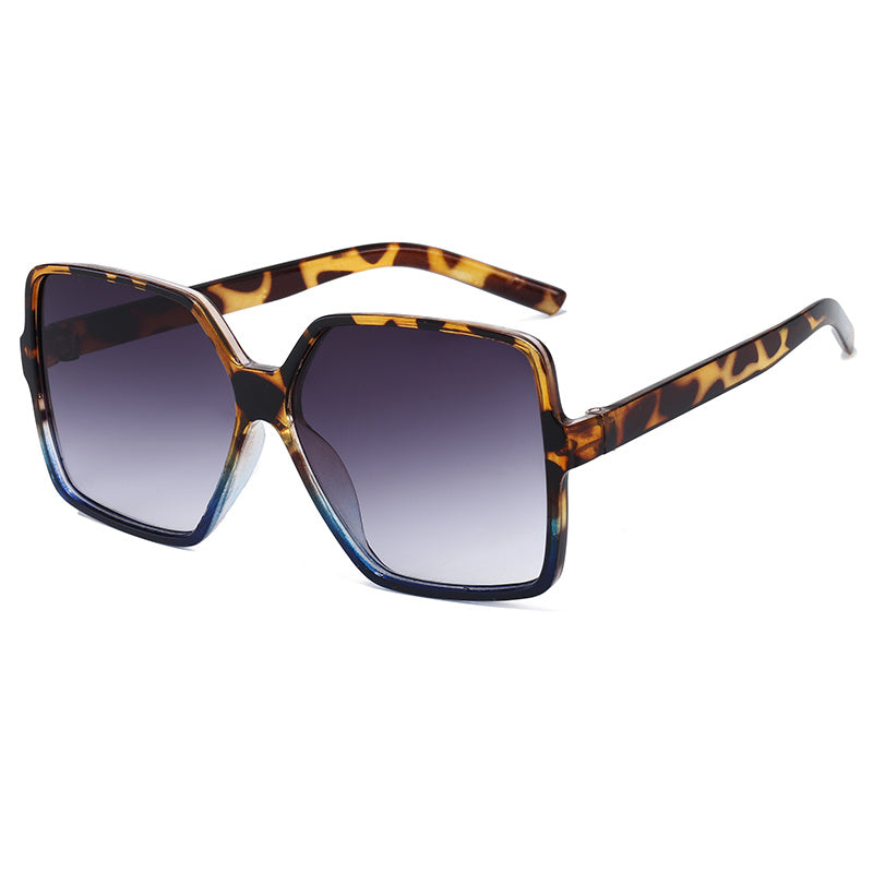 Oversized Square Sunglasses Gradient Lens UV400