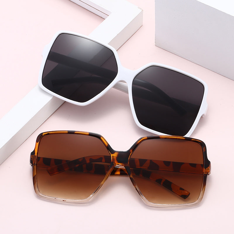 Oversized Square Sunglasses Gradient Lens UV400