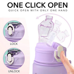 Gradient Sports Water Bottle 900ml Time Scale