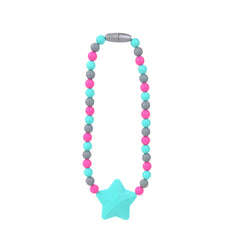 Sensory Chew Toy Necklace Baby Teether Silicone Pendant