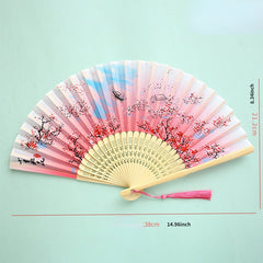 Chinese Style Flower Fan Women's Cheongsam Dance Accessory