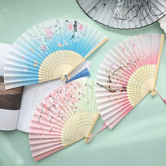 Chinese Style Flower Fan Women's Cheongsam Dance Accessory