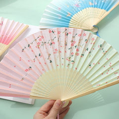 Chinese Style Flower Fan Women's Cheongsam Dance Accessory