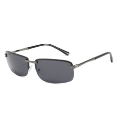 Men's UV400 Polarized Sunglasses Metal Frame Sun Protection Eyewear