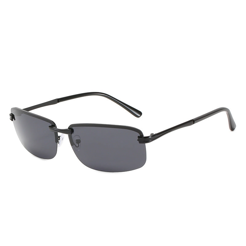 Men's UV400 Polarized Sunglasses Metal Frame Sun Protection Eyewear
