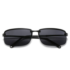 Men's UV400 Polarized Sunglasses Metal Frame Sun Protection Eyewear