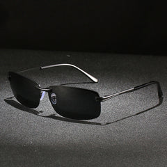 Men's UV400 Polarized Sunglasses Metal Frame Sun Protection Eyewear
