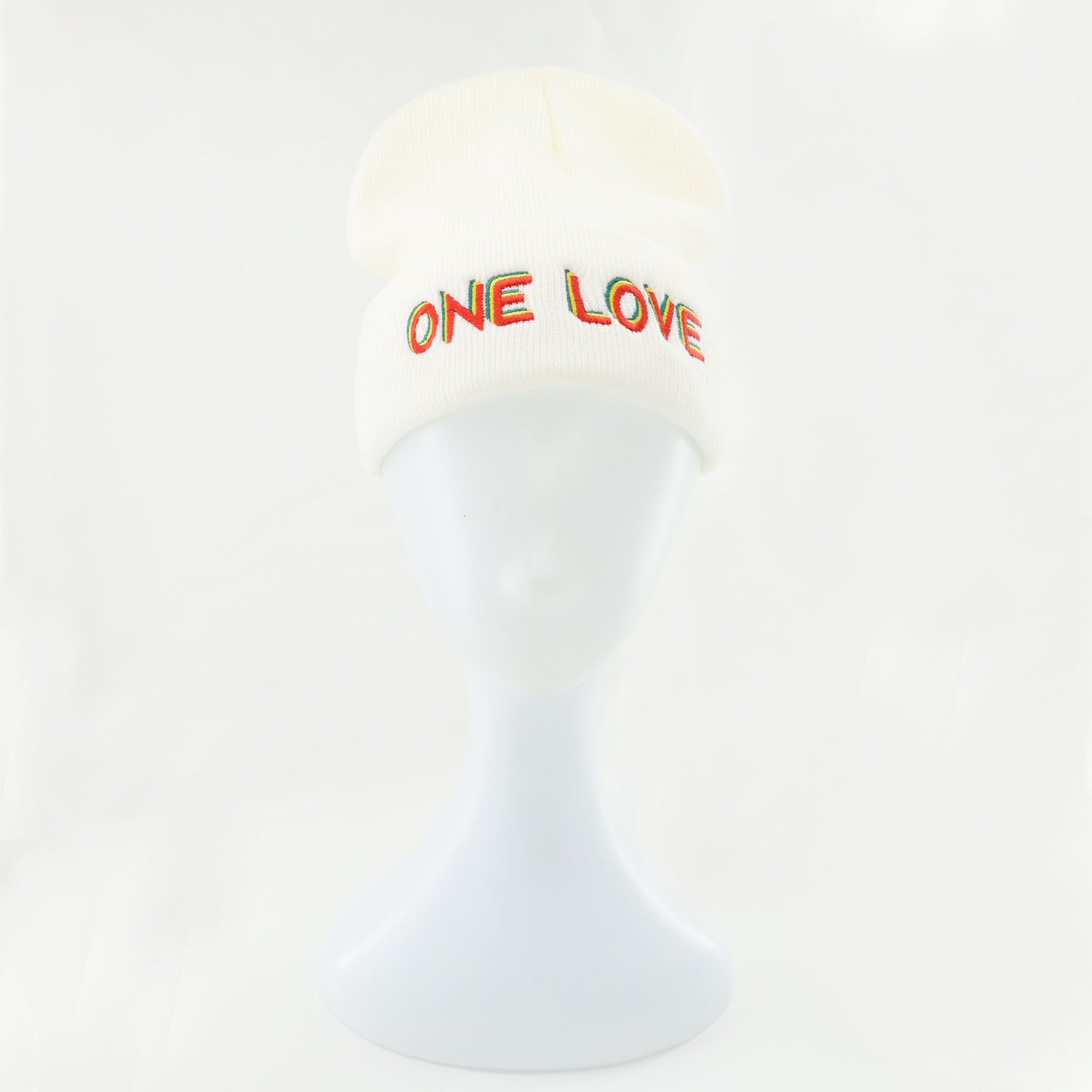 One Love Embroidered Beanie Warm Skull Hat Unisex