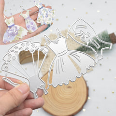 Dress Metal Stencil Set for DIY Scrapbooking Embossing Paper Craft