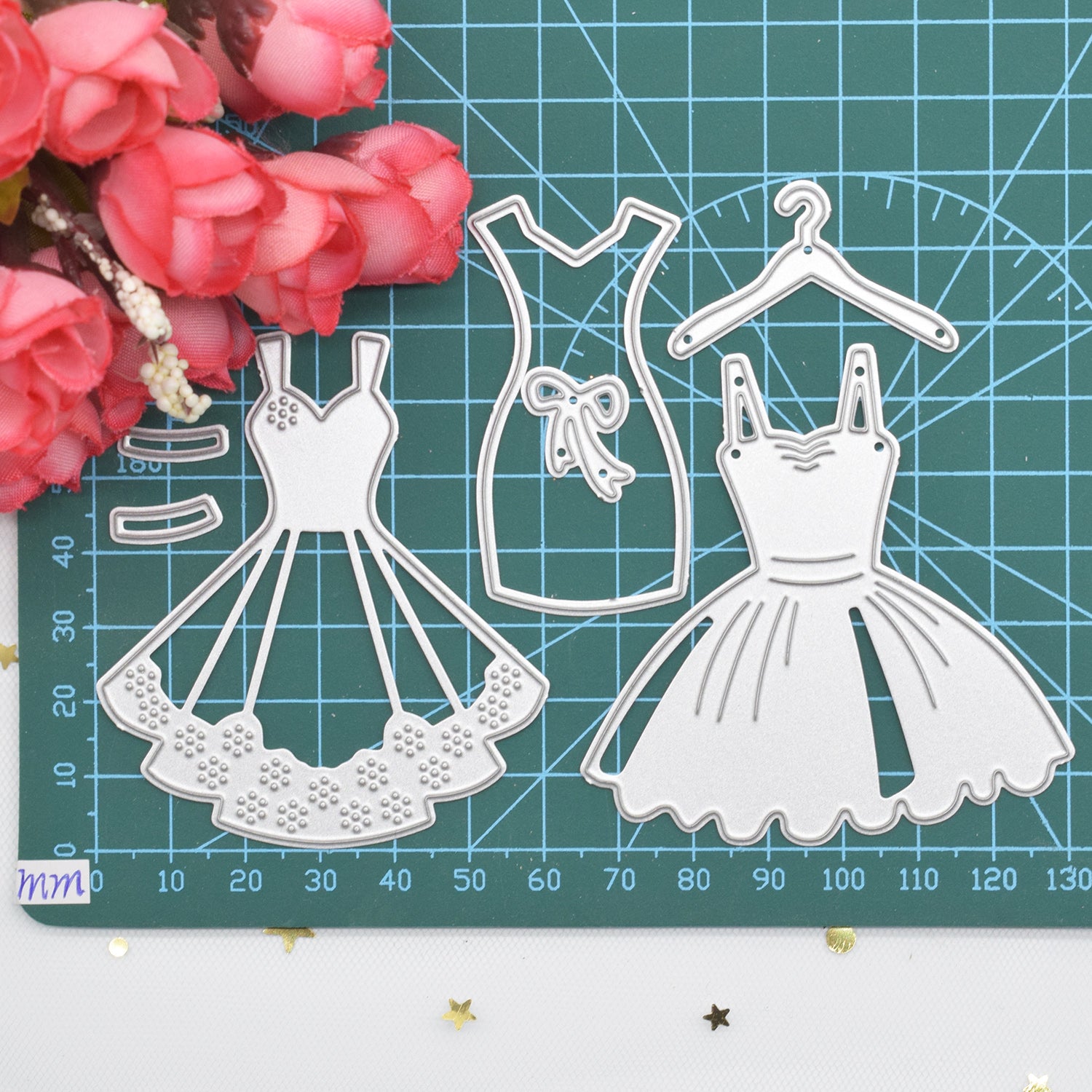 Dress Metal Stencil Set for DIY Scrapbooking Embossing Paper Craft