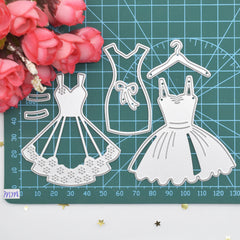 Dress Metal Stencil Set for DIY Scrapbooking Embossing Paper Craft