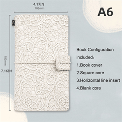 Vintage Lace Notebooks Retro Morandi Notepads for Writing Sketching