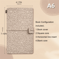 Vintage Lace Notebooks Retro Morandi Notepads for Writing Sketching