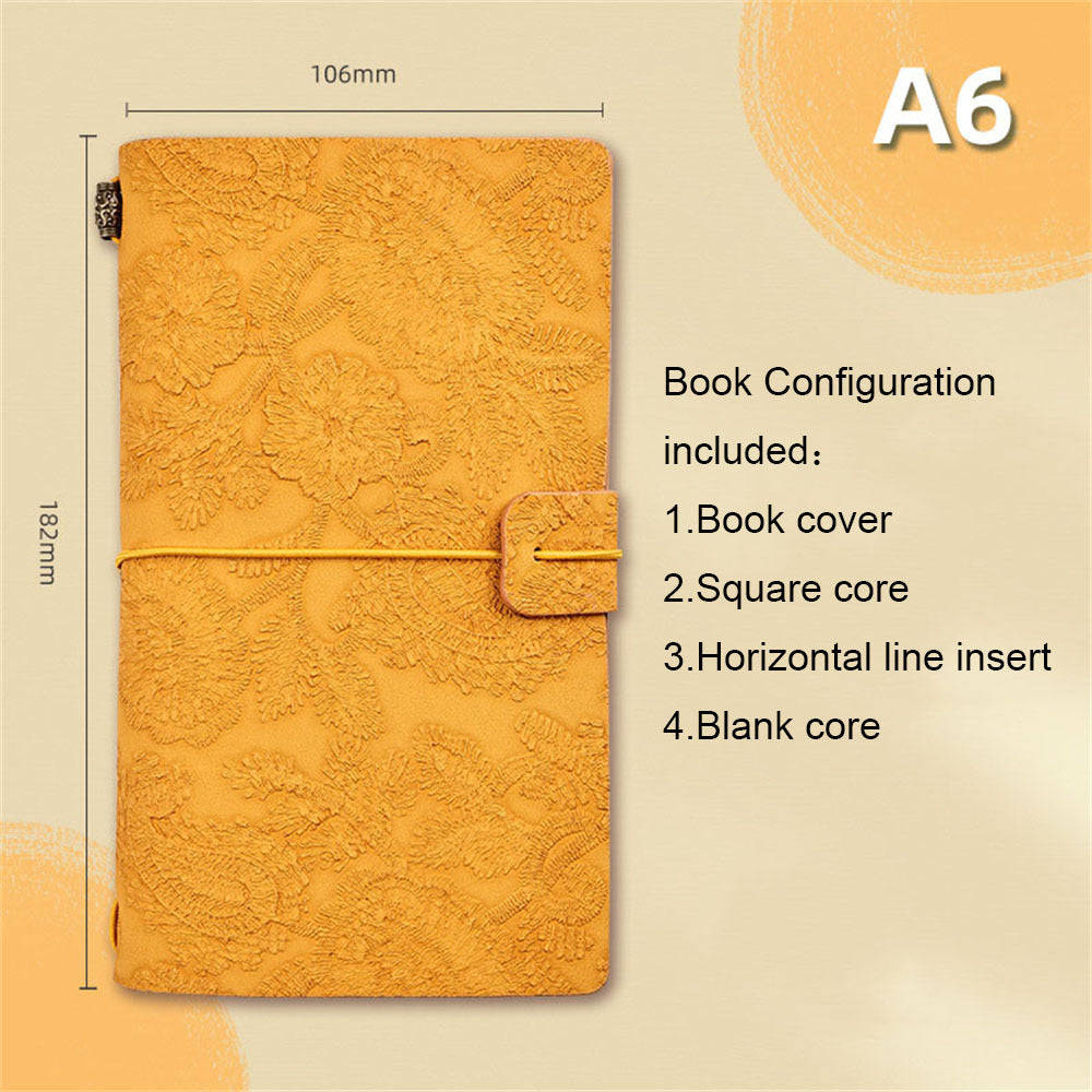 Vintage Lace Notebooks Retro Morandi Notepads for Writing Sketching