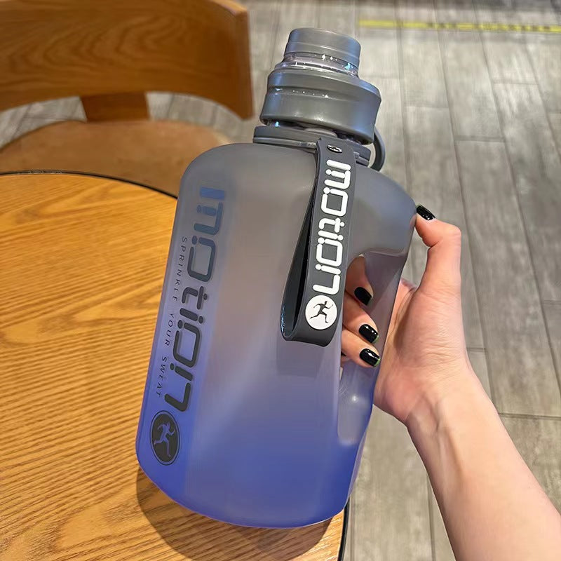 Gradient Sports Water Bottle with Handle Large Capacity Frosted Outdoor