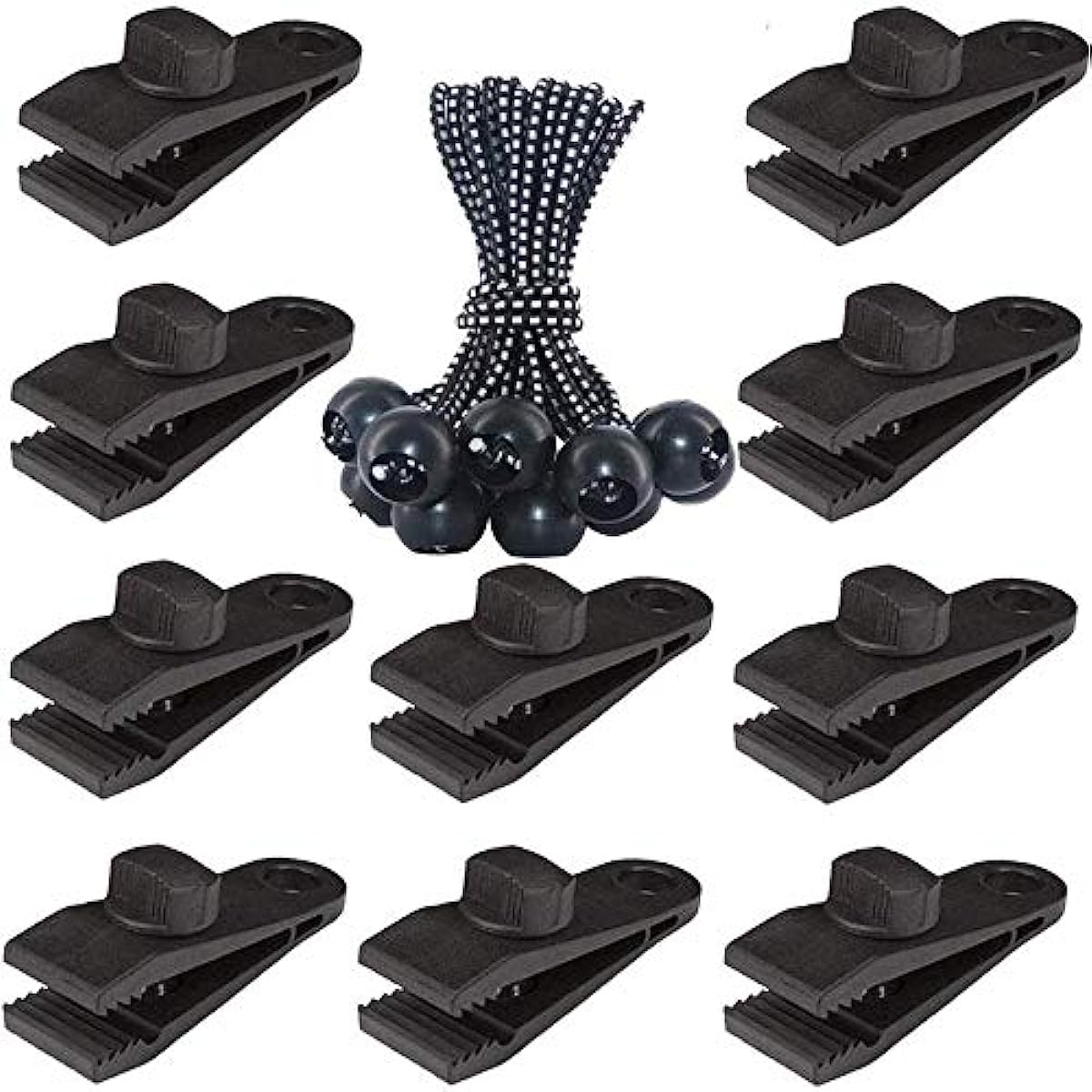 20pcs Heavy Duty Tarp Clips Lock Grip Tent Fasteners for Secure Installation