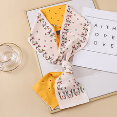 Classic Silk Skinny Scarf Long Ribbon Neckerchief Hair Accessories
