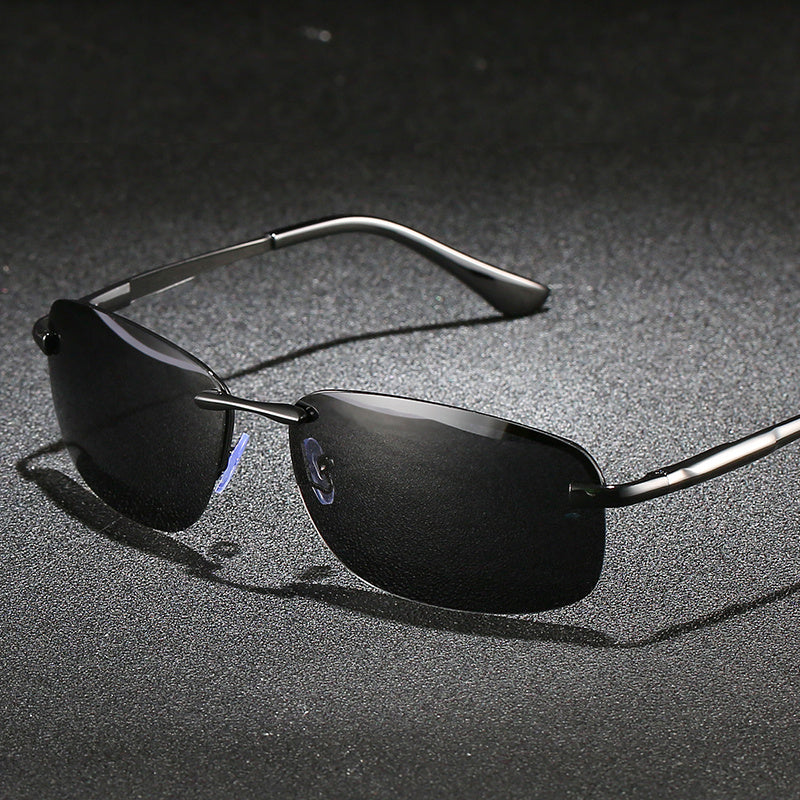 Men's Metal Frame Retro Polarized Sunglasses UV400