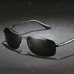 Men's Metal Frame Retro Polarized Sunglasses UV400