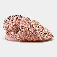 Sequins Sparkly Y2K Beret Lightweight Octagonal Hat