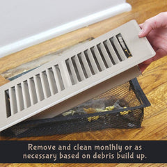 3pcs Floor Register Mesh Trap Filters Vent Cover Screen
