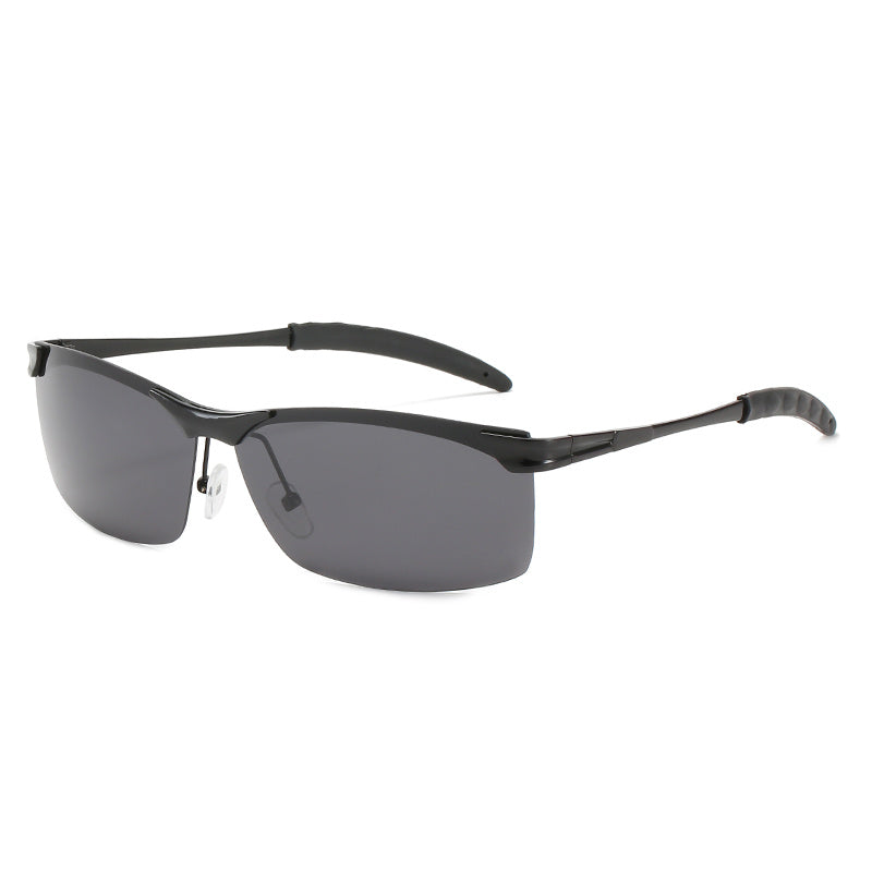 Men's Metal Frame Polarized Sunglasses Retro Sun Protection Eyewear