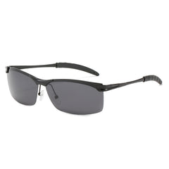 Men's Metal Frame Polarized Sunglasses Retro Sun Protection Eyewear