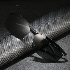 Men's Metal Frame Polarized Sunglasses Retro Sun Protection Eyewear
