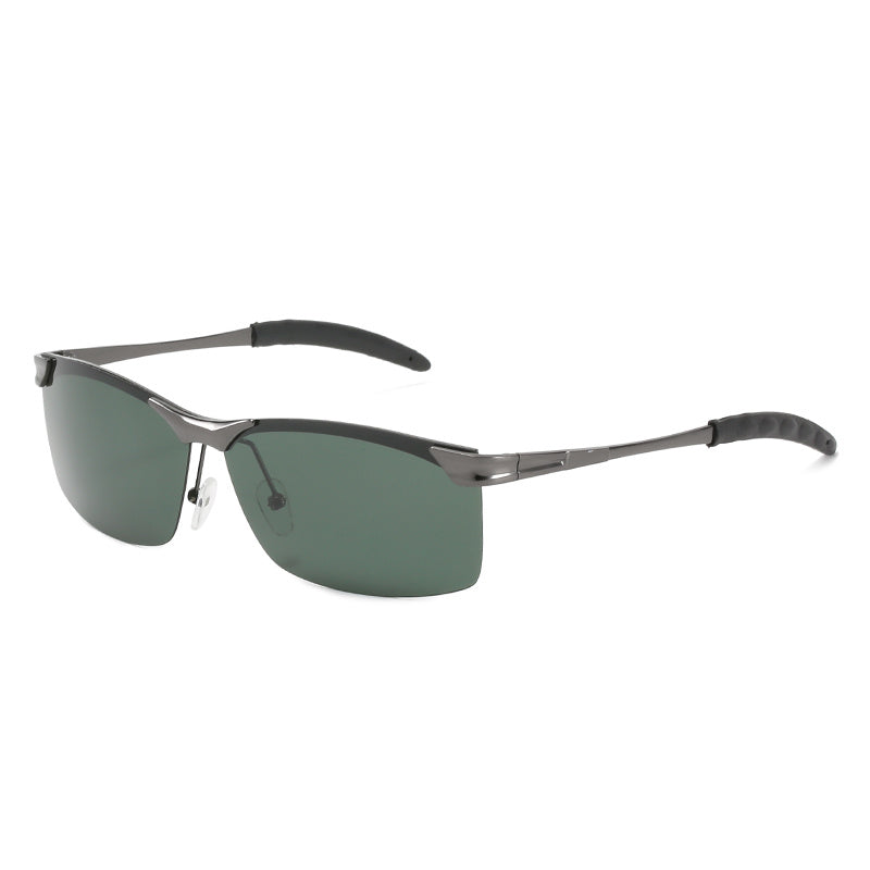 Men's Metal Frame Polarized Sunglasses Retro Sun Protection Eyewear