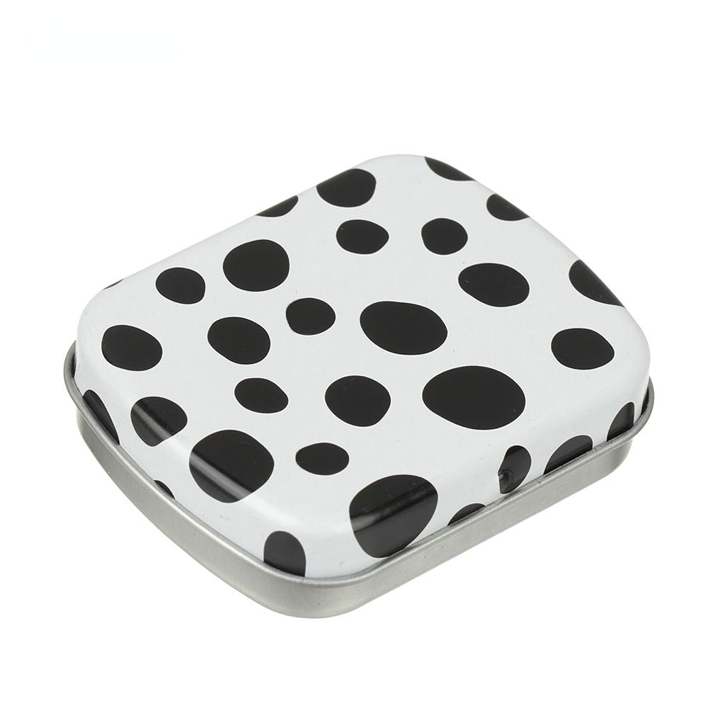 Mini Tin Box Metal Hinged Empty Tins With Lid Portable Rectangular Small Storage