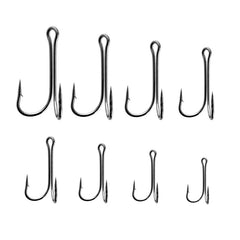 10pcs Double Fishing Hooks for Carp Fishing Fly Tying Barbed Frog Hooks