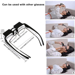 Lazy Glasses for Bed Viewing TV Playing Mobile 90 Angle Lightweight
