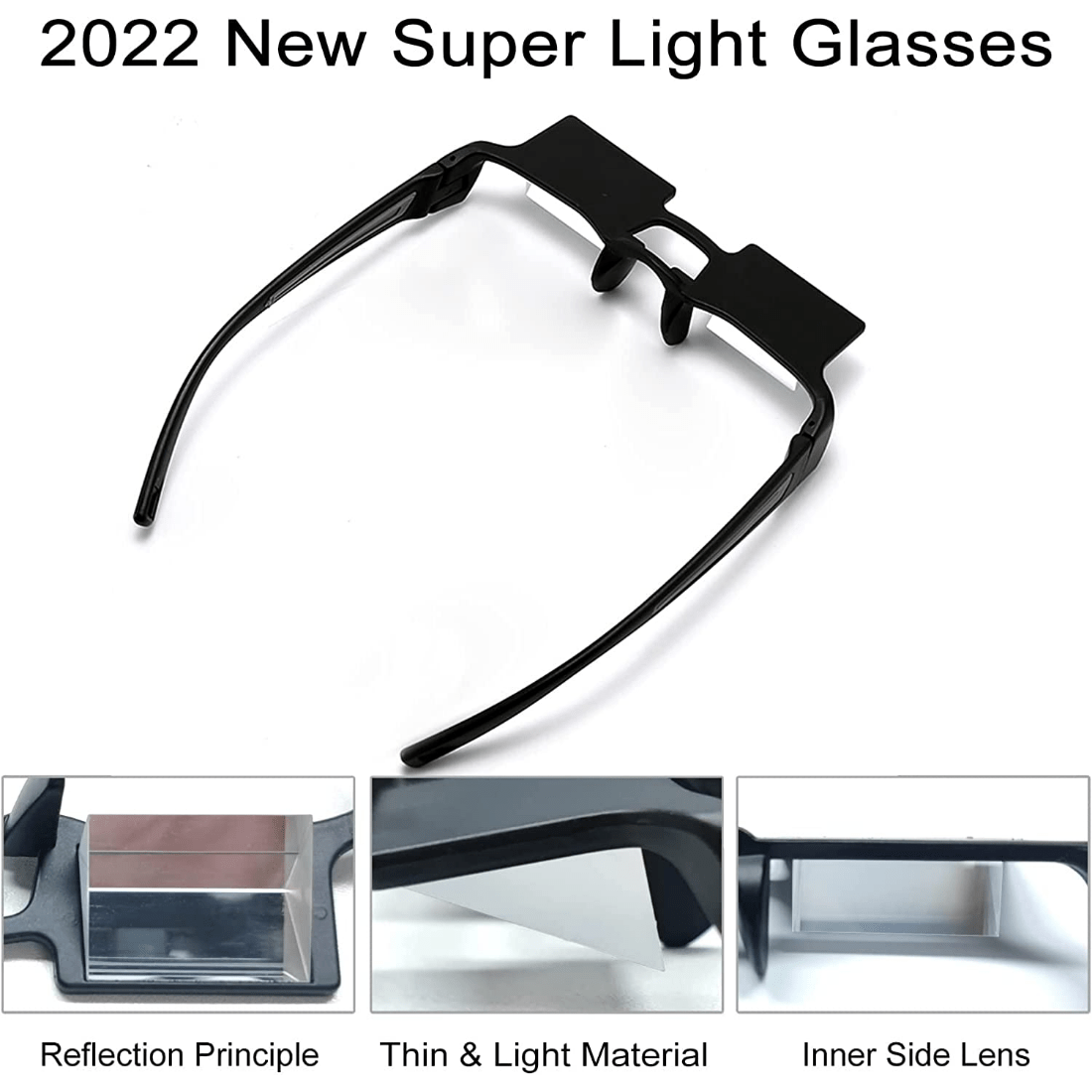 Lazy Glasses for Bed Viewing TV Playing Mobile 90 Angle Lightweight