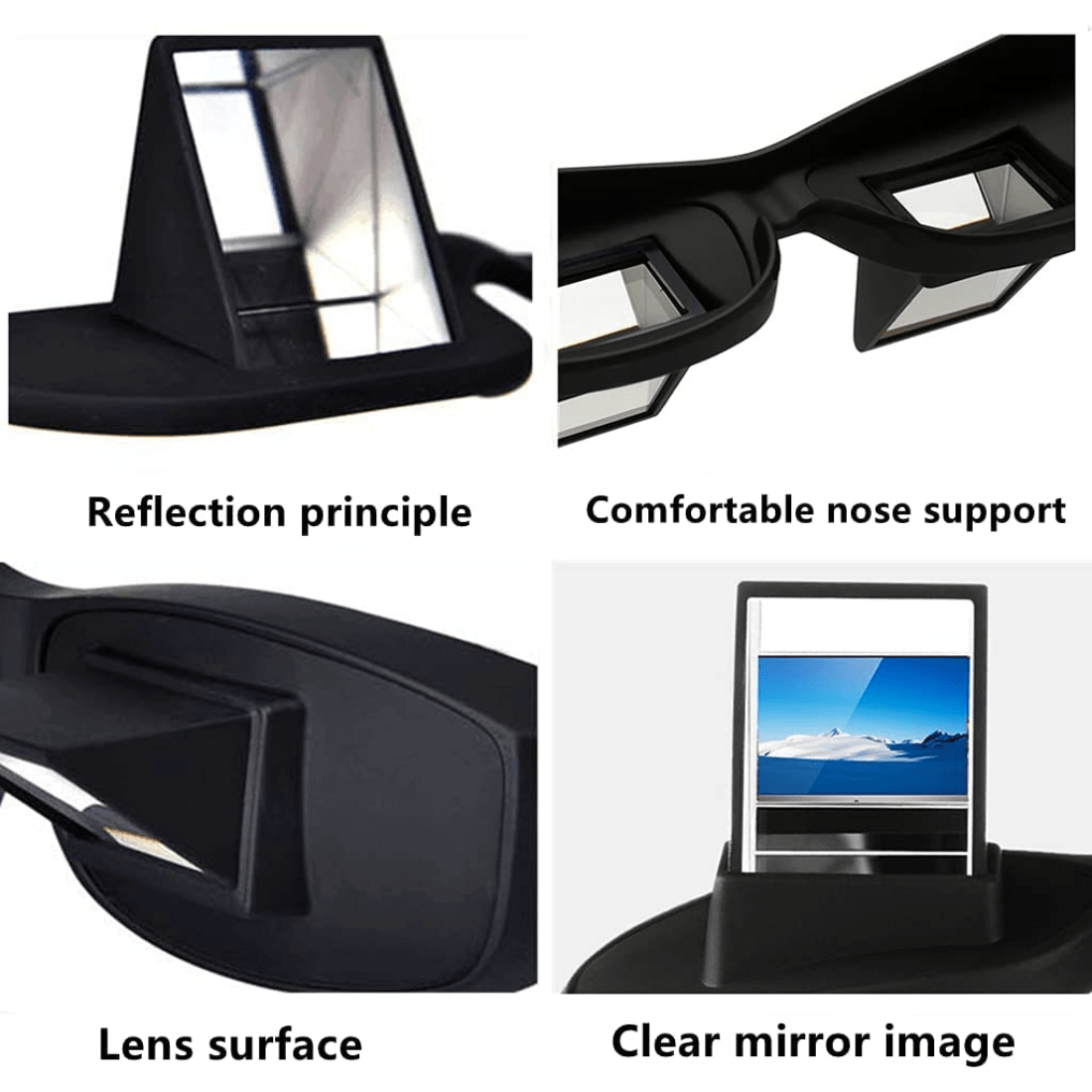 Lazy Glasses Bed Reading Glasses Horizontal Lazy Glasses 90 Degree Prism Glasses