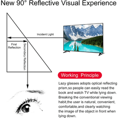 Lazy Glasses Bed Reading Glasses Horizontal Lazy Glasses 90 Degree Prism Glasses